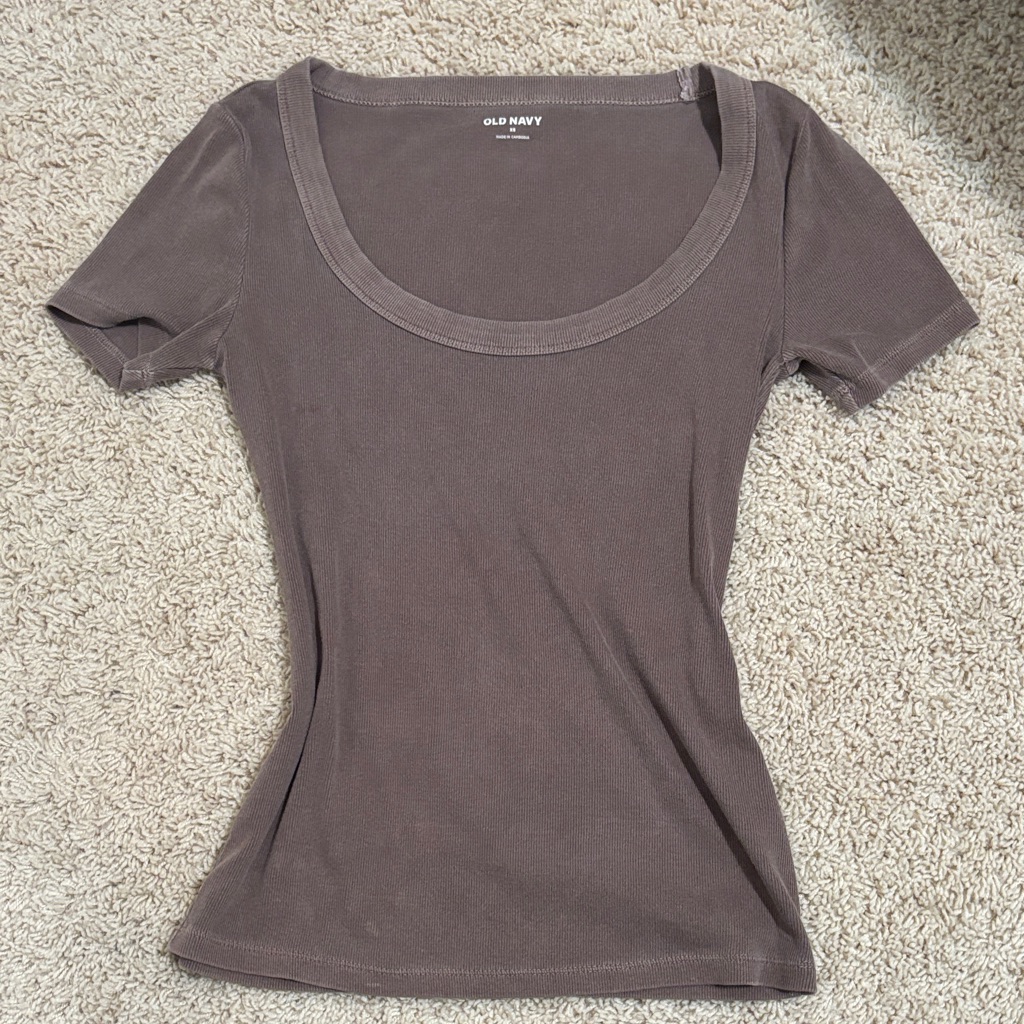 Old Navy Women's Charcoal Short Sleeve Tee